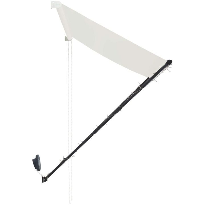 Markis med LED gräddvit vidaXL 350 x 150 cm – bild 6