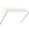 Markis med LED gräddvit vidaXL 350 x 150 cm – miniatyr 9