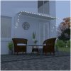 Markis med LED gräddvit vidaXL 350 x 150 cm – miniatyr 1