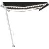 Markis med LED manuellt infällbar antracit vidaXL 600 x 300 cm – miniatyr 6