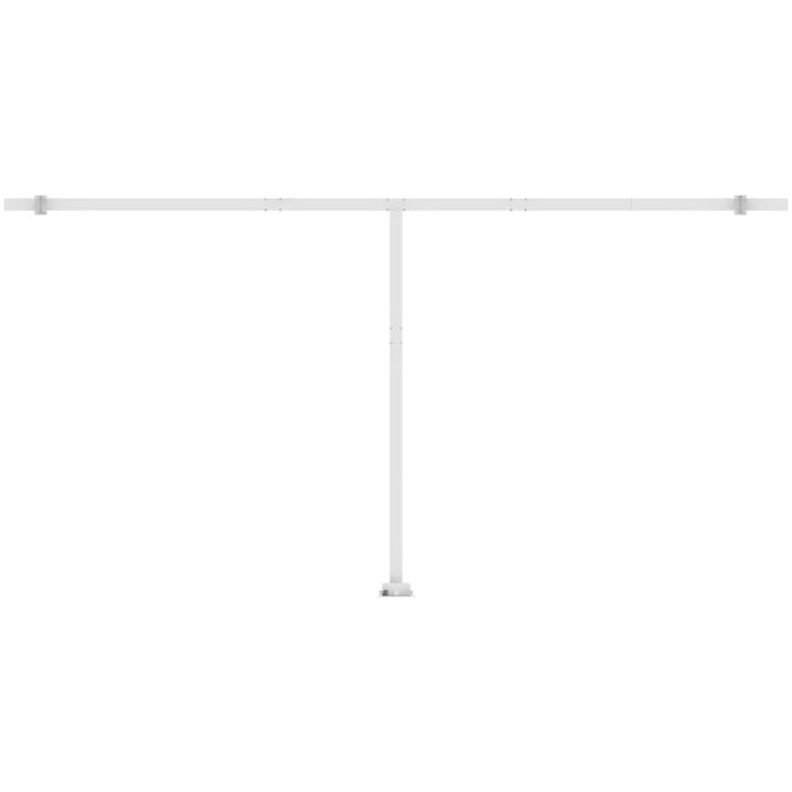 Markis med LED manuellt infällbar gul och vit vidaXL 600 x 300 cm – bild 9