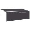 Markis med persienn Antracit Tyg, Metall vidaXL 350 x 200 x 120 cm – miniatyr 2