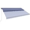 Markis med vindsensor & LED blå och vit vidaXL 500 x 300 cm – miniatyr 4