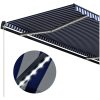 Markis med vindsensor & LED blå och vit vidaXL 500 x 300 cm – miniatyr 6