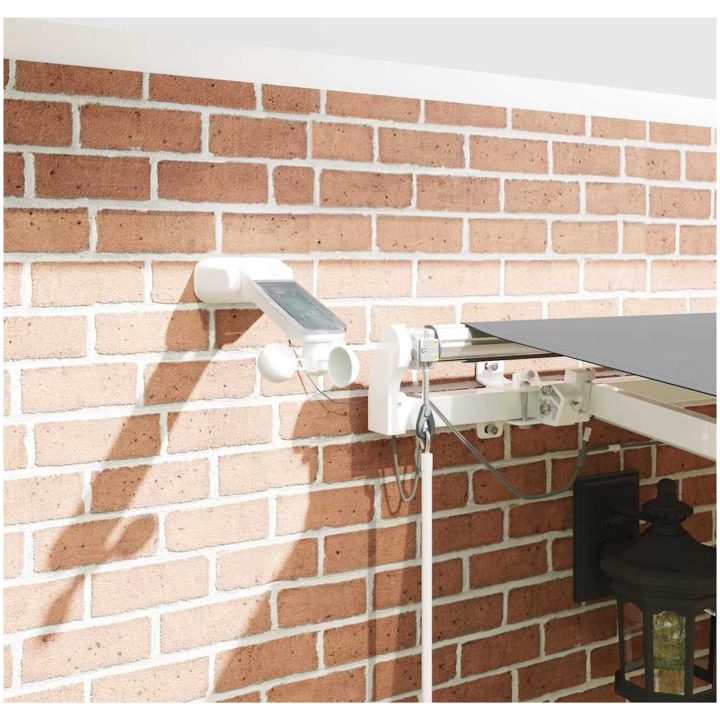 Markis med Vit etall vidaXL 4 x 3 m – bild 3