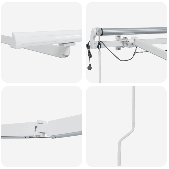 Markis med Vit etall vidaXL 4 x 3 m – bild 5