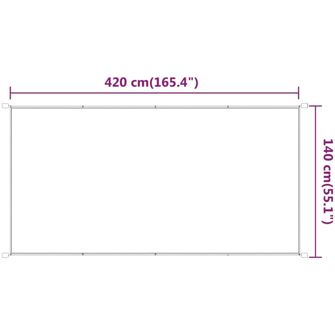 Markis vertikal antracit oxfordtyg vidaXL 140 x 420 cm – bild 6