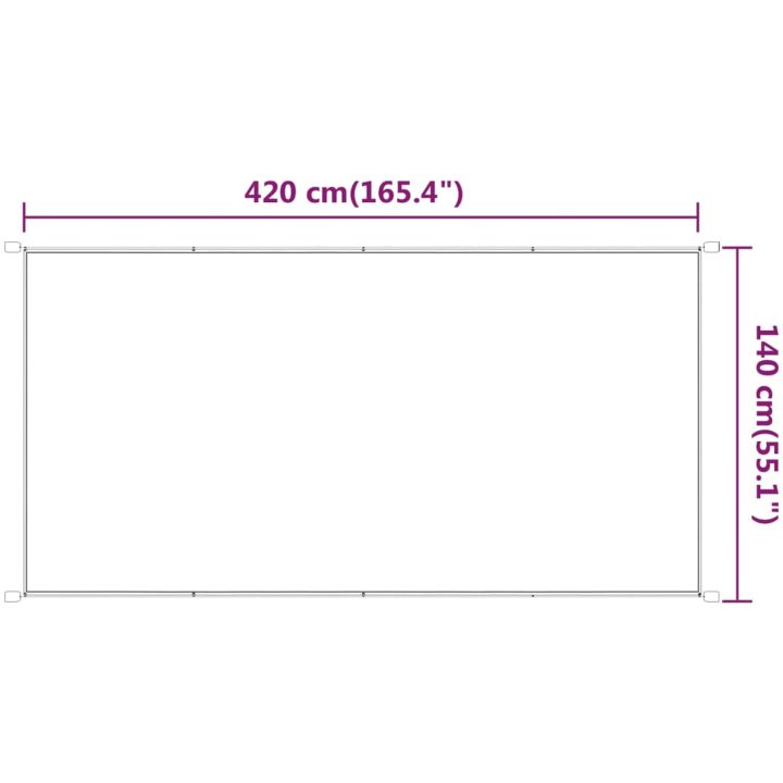 Markis vertikal antracit oxfordtyg vidaXL 140 x 420 cm – bild 6