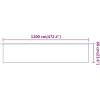 Markis vertikal beige oxfordtyg vidaXL 60 x 1200 cm – miniatyr 6
