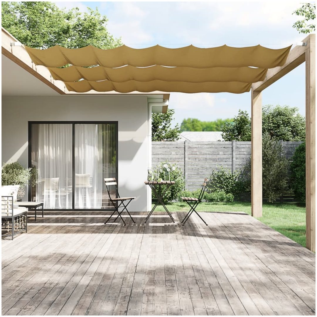 Markis vertikal beige oxfordtyg vidaXL 60 x 1200 cm