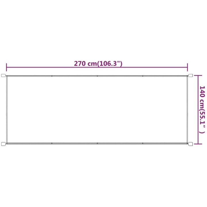 Markis vertikal blå oxfordtyg vidaXL 140 x 270 cm – bild 6