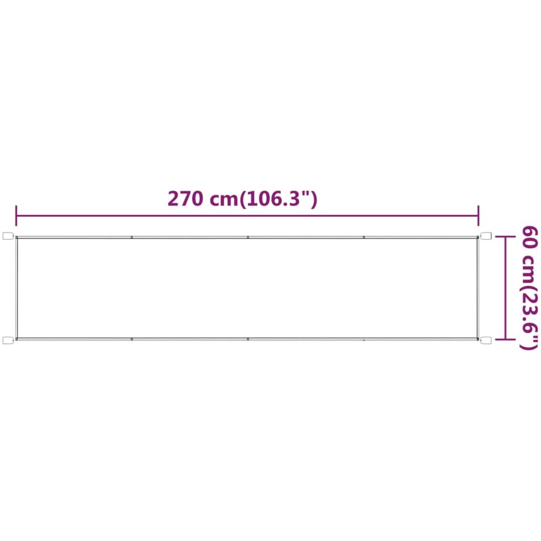 Markis vertikal ljusgrön oxfordtyg vidaXL 60 x 270 cm – bild 6
