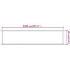 Markis vertikal taupe oxfordtyg vidaXL 60 x 1200 cm – miniatyr 6