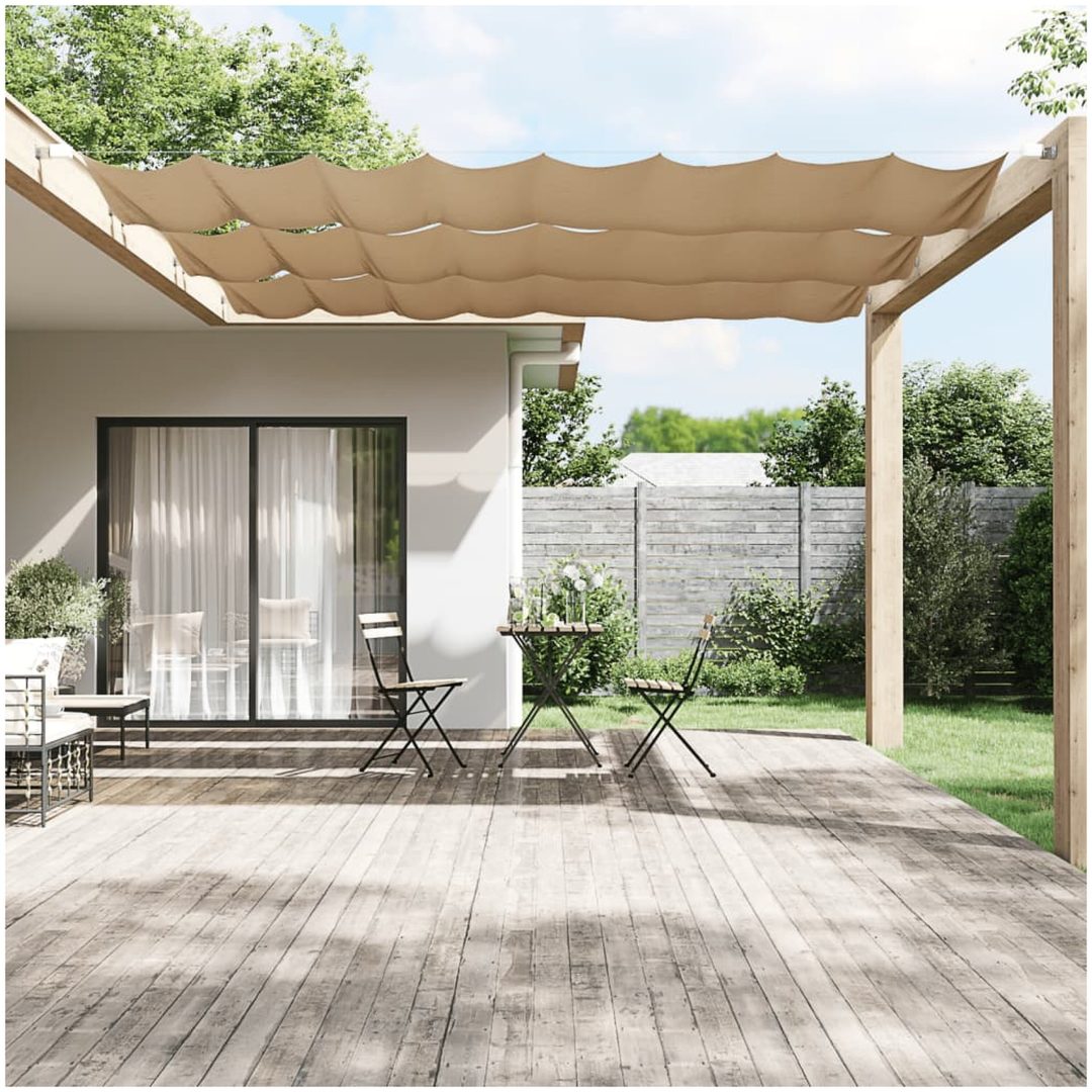 Markis vertikal taupe oxfordtyg vidaXL 60 x 1200 cm
