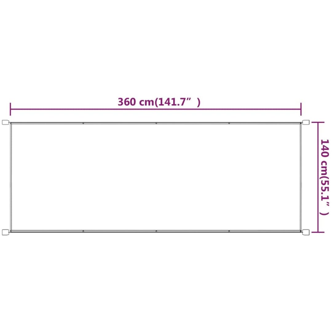 Markis vertikal terrakotta oxfordtyg vidaXL 140 x 360 cm – bild 6