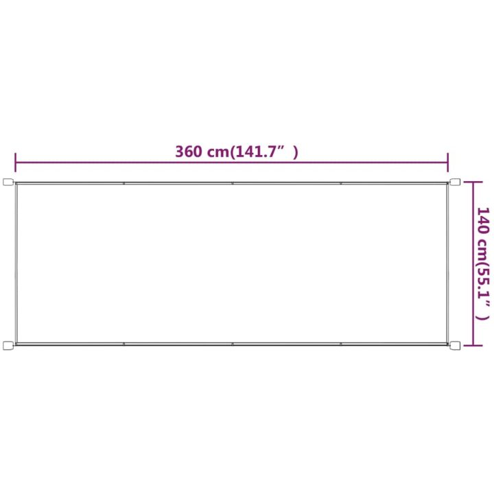 Markis vertikal terrakotta oxfordtyg vidaXL 140 x 360 cm – bild 6