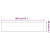 Markis vertikal vit oxfordtyg vidaXL 60 x 800 cm – miniatyr 6