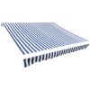 Markisduk blå & vit vidaXL 350 x 250 cm – miniatyr 1