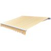 Markisduk orange & vit vidaXL 350 x 250 cm – miniatyr 2