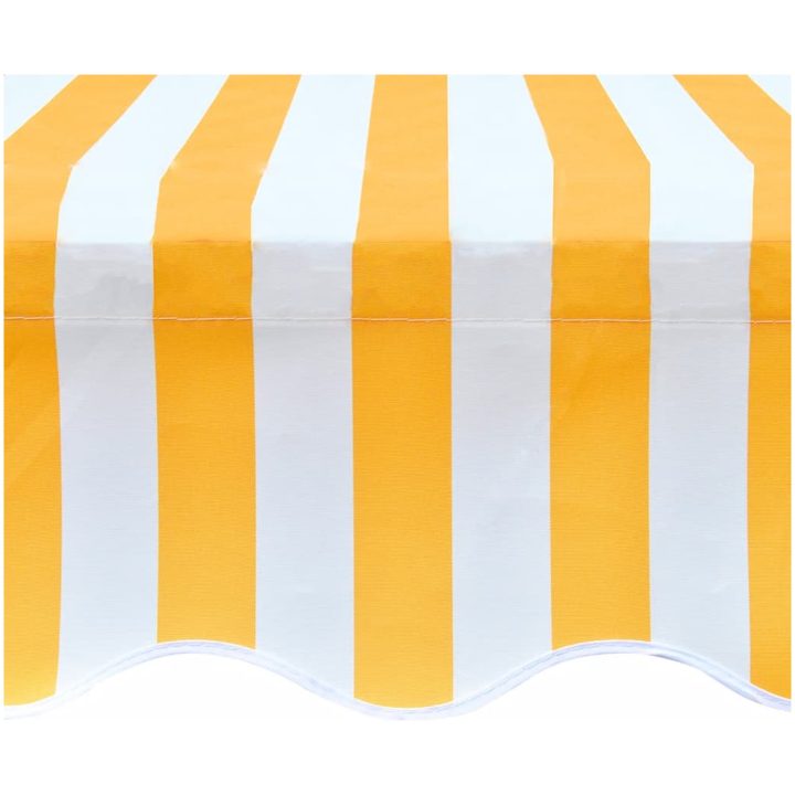 Markisduk orange & vit vidaXL 350 x 250 cm – bild 4