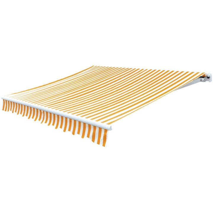 Markisduk solros gul & vit (utan ram) vidaXL 600 x 300 cm – bild 2