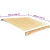 Markisduk solros gul & vit (utan ram) vidaXL 600 x 300 cm – miniatyr 5
