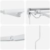 Markisram med LED -remsljus Vit Aluminium vidaXL 350 x 250 cm – miniatyr 8