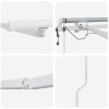 Markisram med LED -remsljus Vit Aluminium vidaXL 350 x 250 cm – miniatyr 5