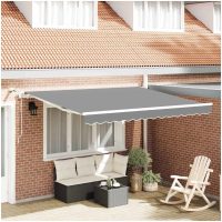 Markisram Vit Aluminium vidaXL