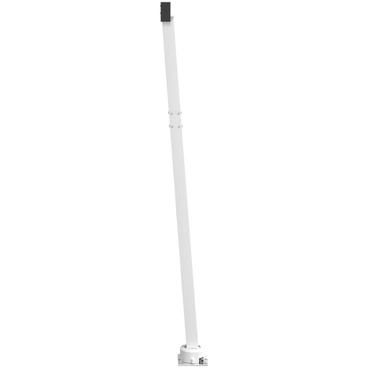 Markisstolpar set vit järn vidaXL 600 x 245 cm – bild 4