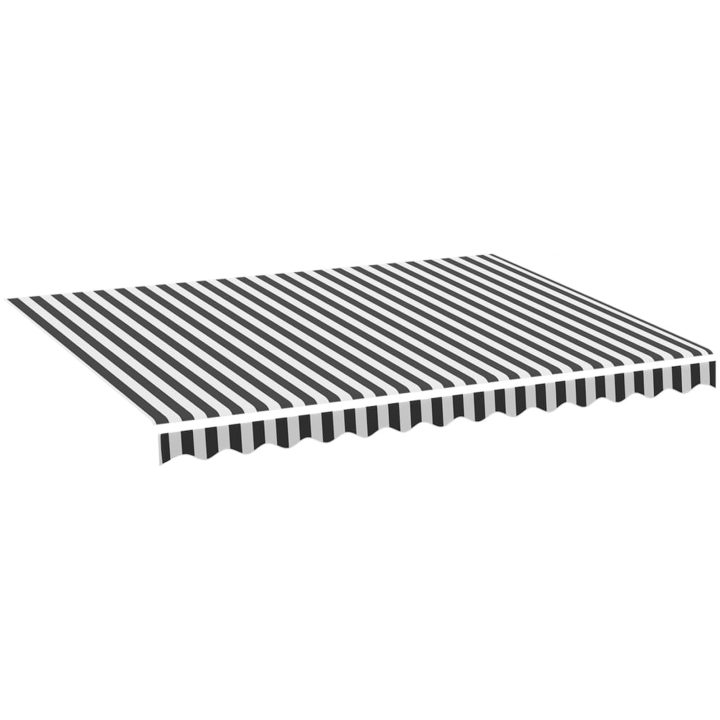 Markisväv antracit och vit vidaXL 350 x 250 cm – bild 2