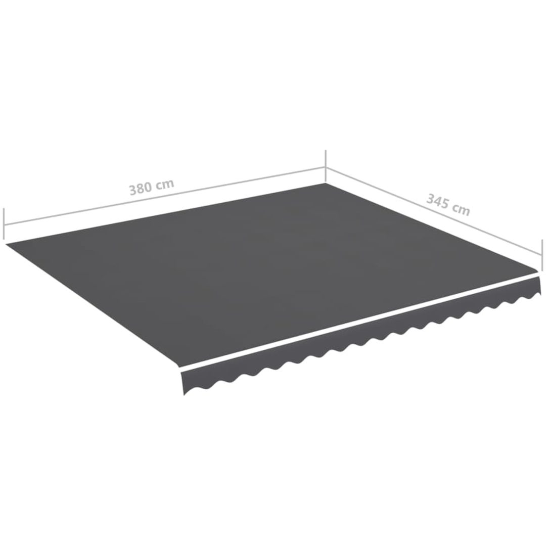 Markisväv antracit vidaXL 400 x 350 cm – bild 6