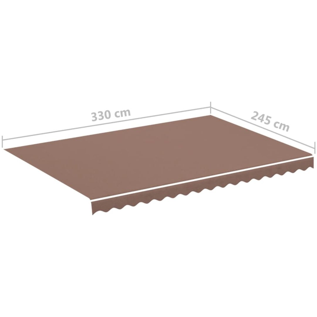 Markisväv brun vidaXL 350 x 250 cm – bild 6
