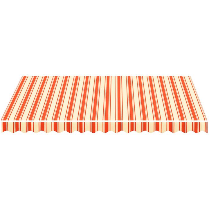 Markisväv gul och orange vidaXL 300 x 250 cm – bild 4
