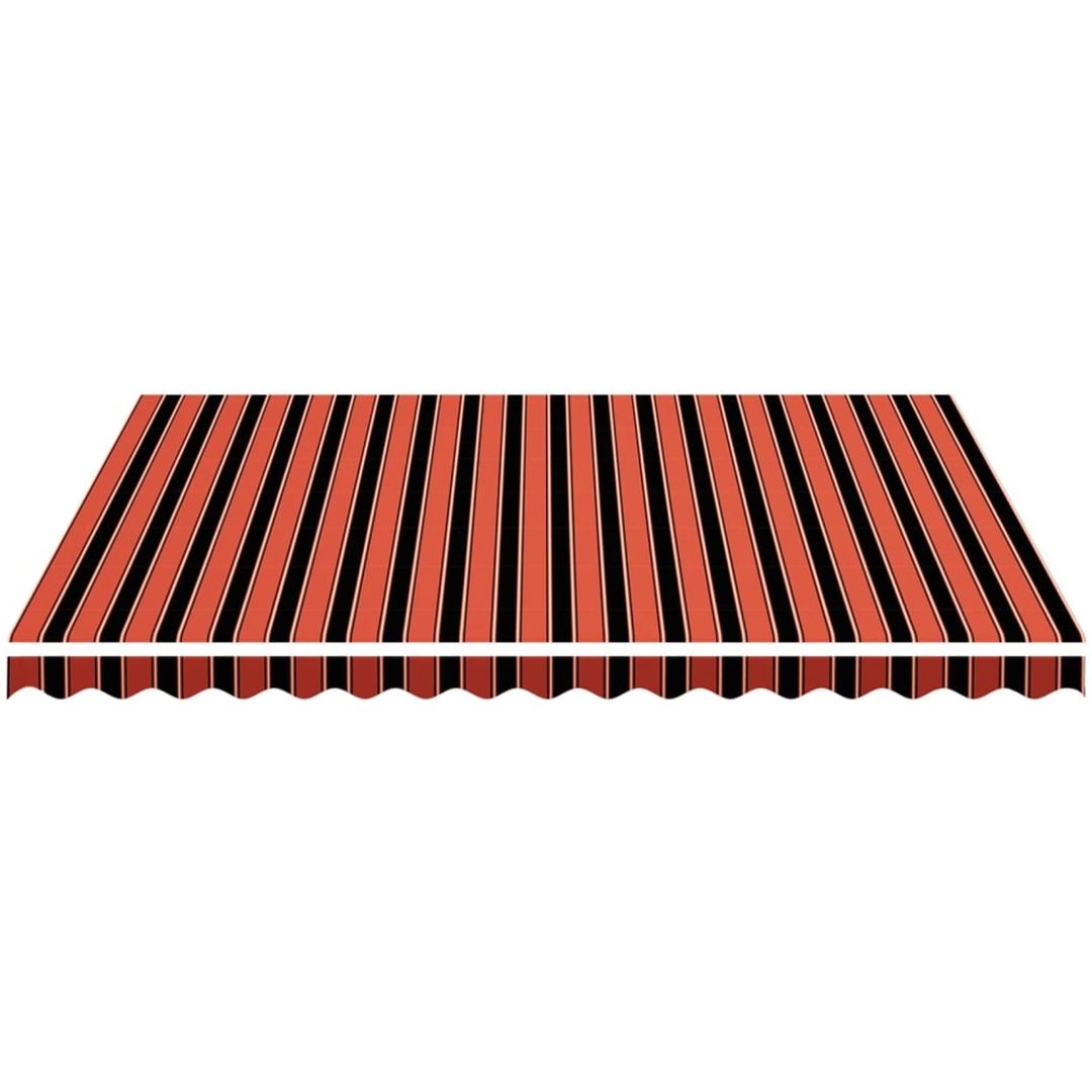Markisväv orange och brun vidaXL 450 x 350 cm – bild 3