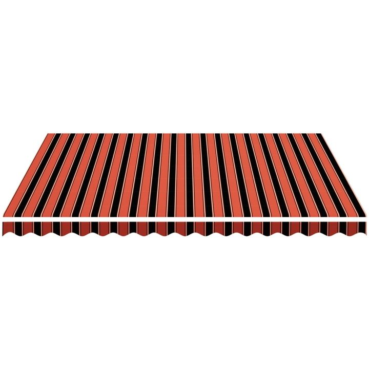 Markisväv orange och brun vidaXL 450 x 350 cm – bild 3