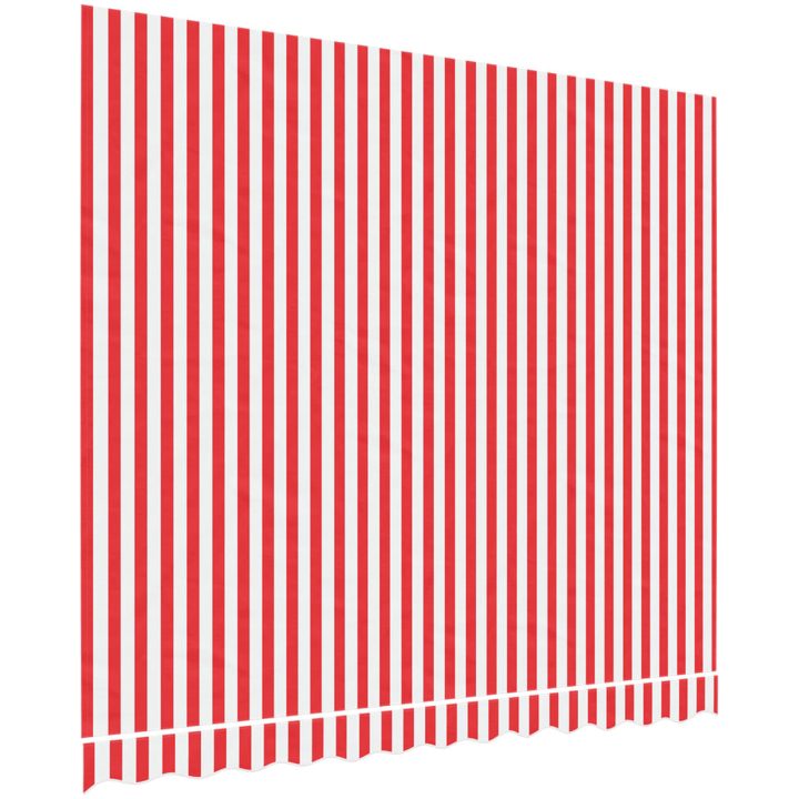 Markisväv röd och vit randig vidaXL 300 x 250 cm – bild 2