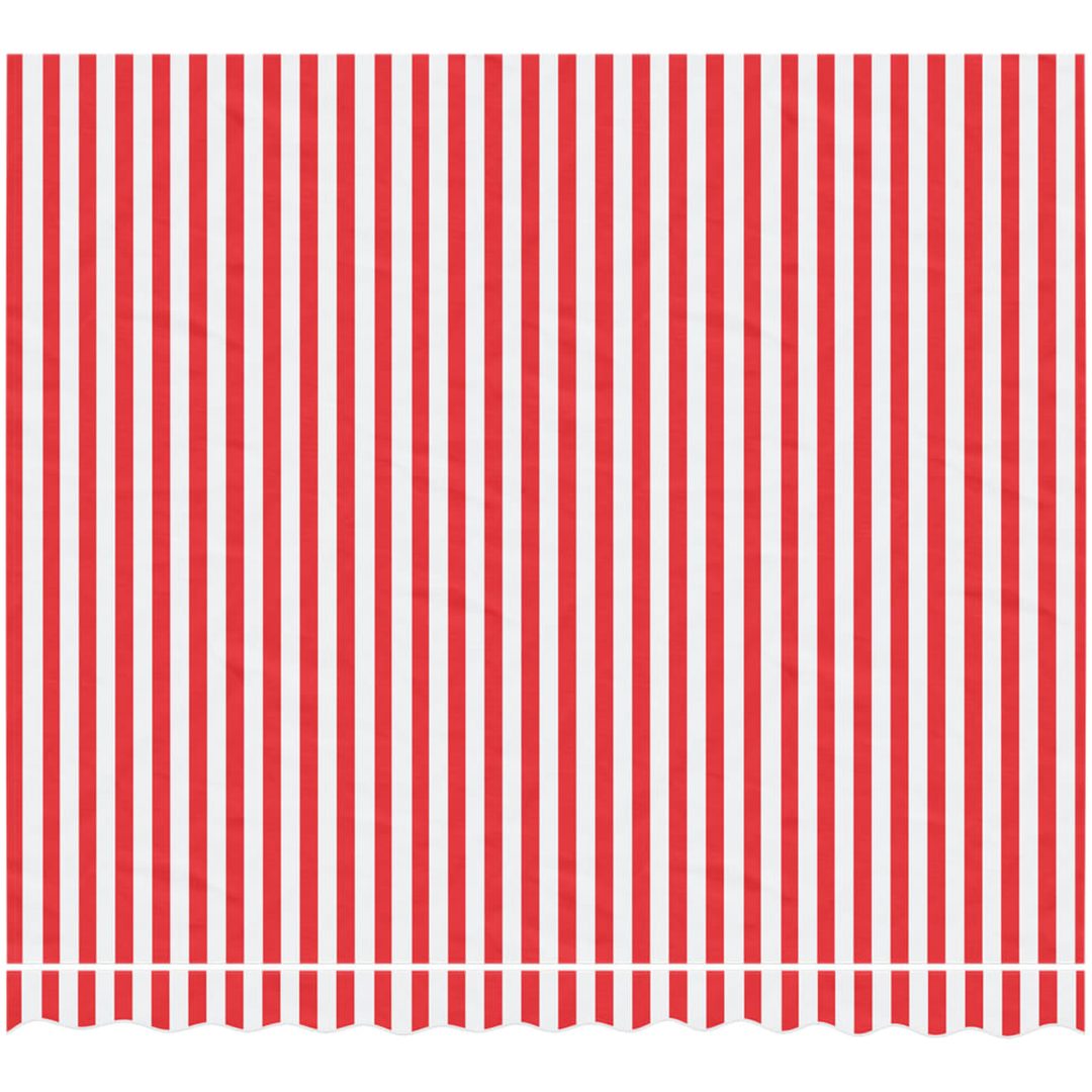 Markisväv röd och vit randig vidaXL 300 x 250 cm – bild 3