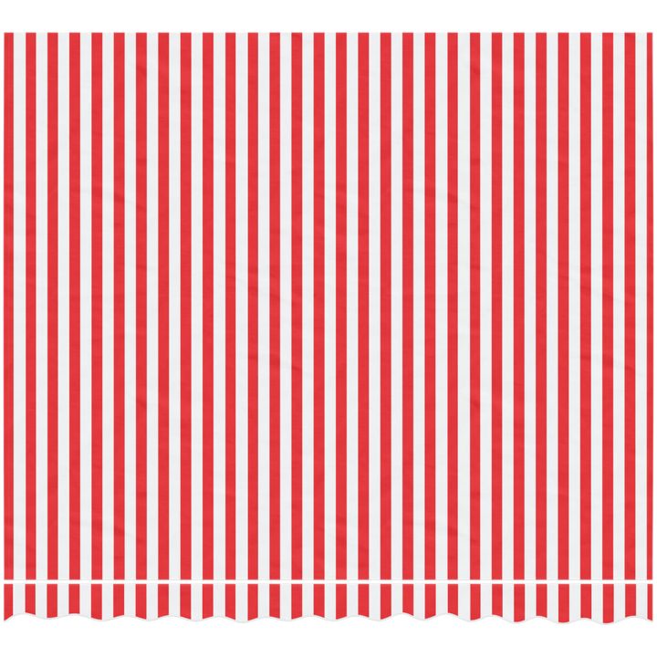 Markisväv röd och vit randig vidaXL 300 x 250 cm – bild 3