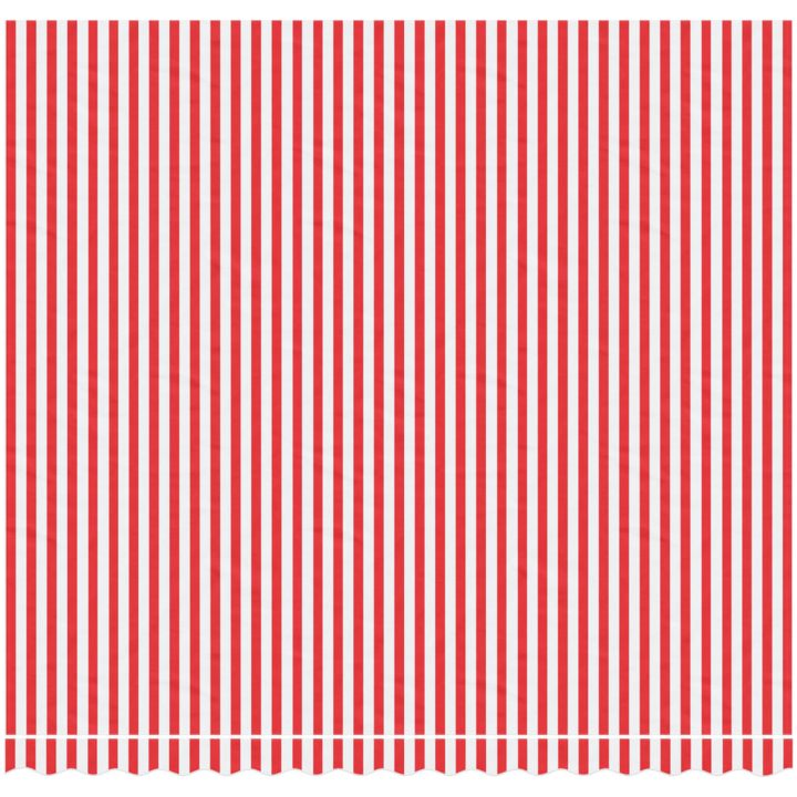 Markisväv röd och vit randig vidaXL 400 x 350 cm – bild 3