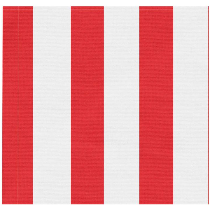 Markisväv röd och vit randig vidaXL 400 x 350 cm – bild 4