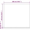 Markisväv röd och vit randig vidaXL 400 x 350 cm – miniatyr 7