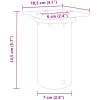 Marklampa för utomhusbruk kvadrat svart 10,5x10,5cm aluminium vidaXL – miniatyr 7