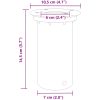 Marklampa för utomhusbruk rund svart 10,5x10,5cm aluminium vidaXL – miniatyr 7