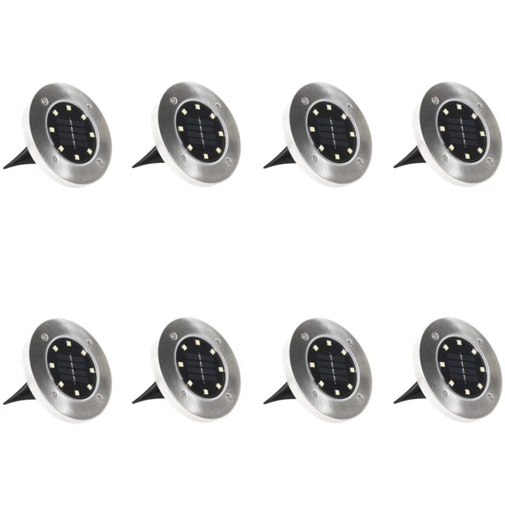 Marklampor soldrivna 8 st LED RGB-färg vidaXL – bild 3
