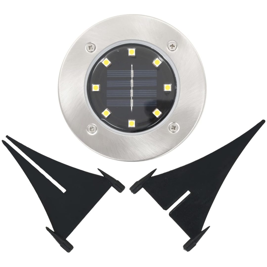 Marklampor soldrivna 8 st LED varmvit vidaXL – bild 6