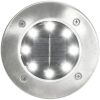 Marklampor soldrivna 8 st LED vit vidaXL – miniatyr 2