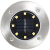 Marklampor soldrivna 8 st LED vit vidaXL – miniatyr 3