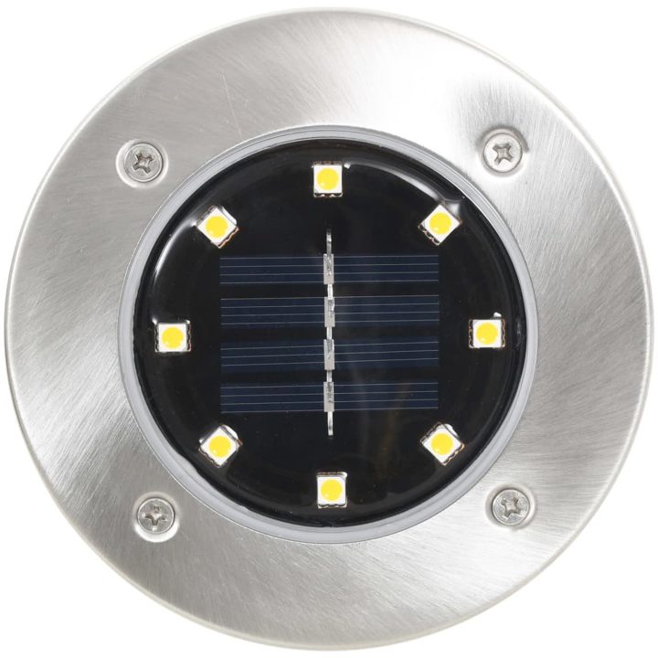 Marklampor soldrivna 8 st LED vit vidaXL – bild 3