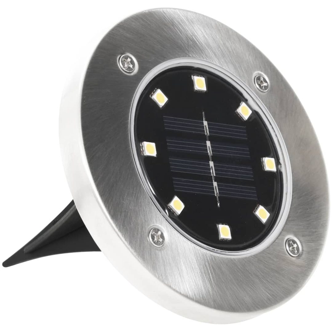 Marklampor soldrivna 8 st LED vit vidaXL – bild 4